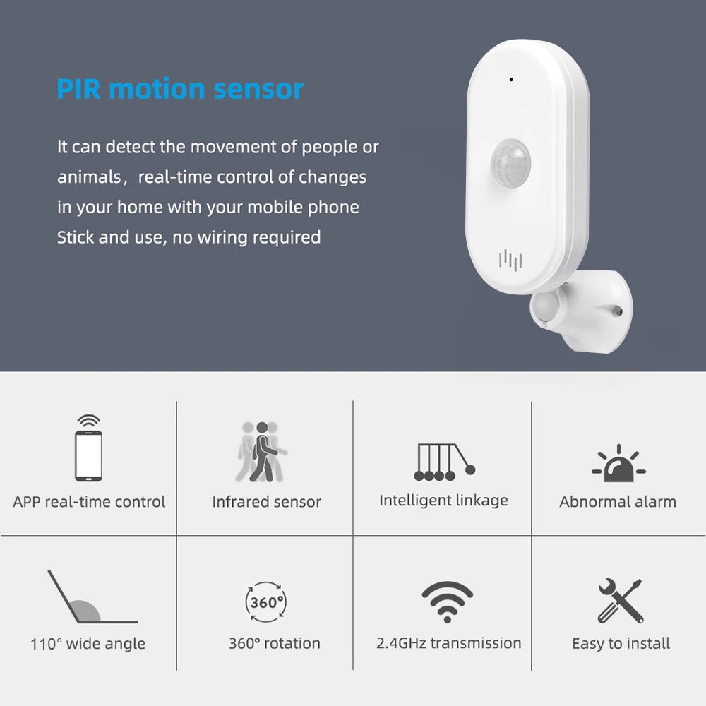 AiStealth™ Smart Motion Sensor — WiFi PIR Detection