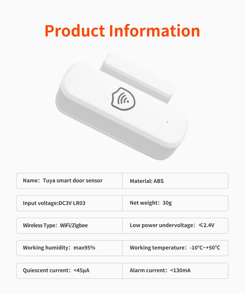 AiStealth™ Smart Door & Window Sensor (Wi-Fi, No Hub)