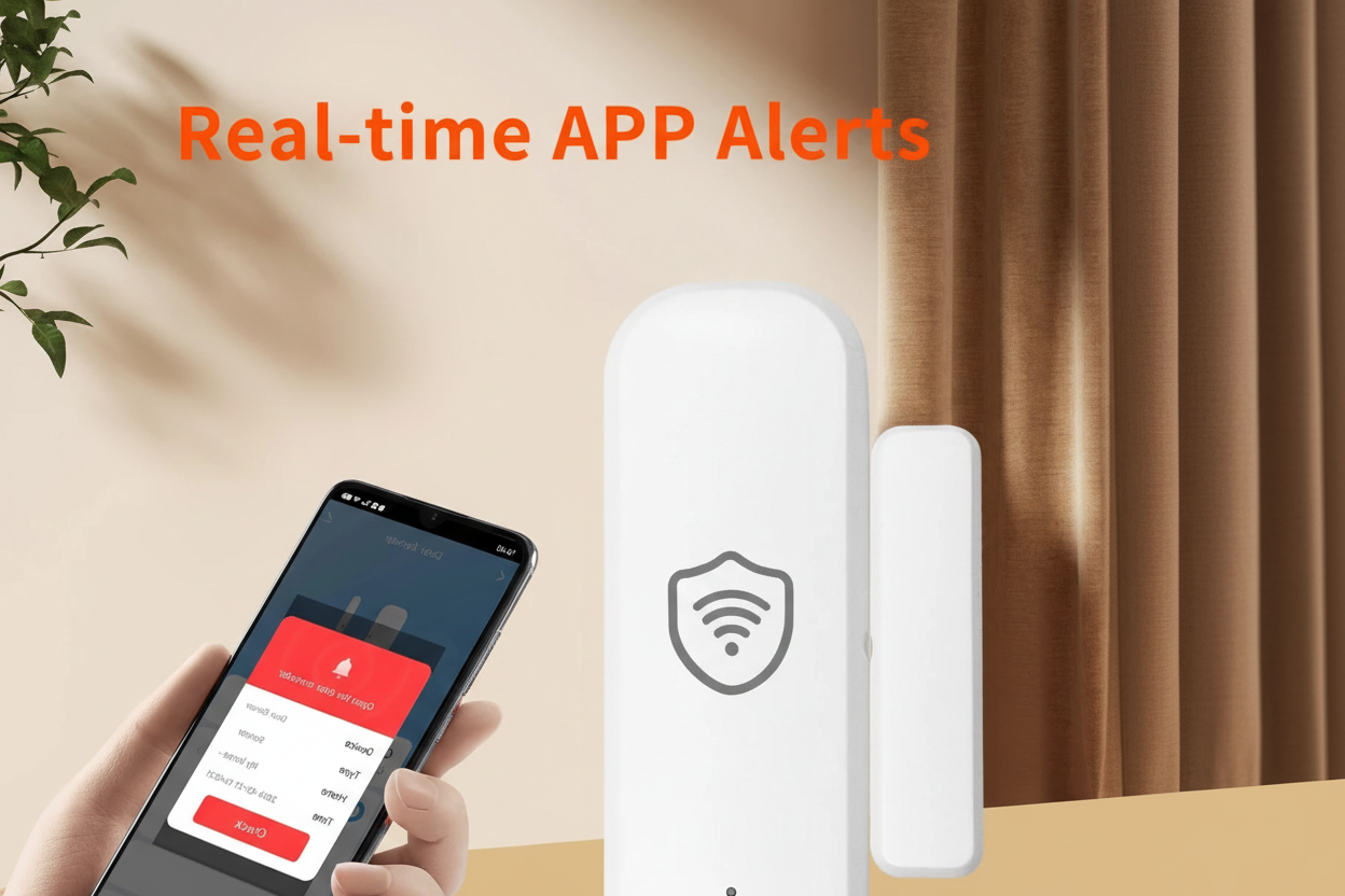 AiStealth™ Smart Door & Window Sensor (Wi-Fi, No Hub)
