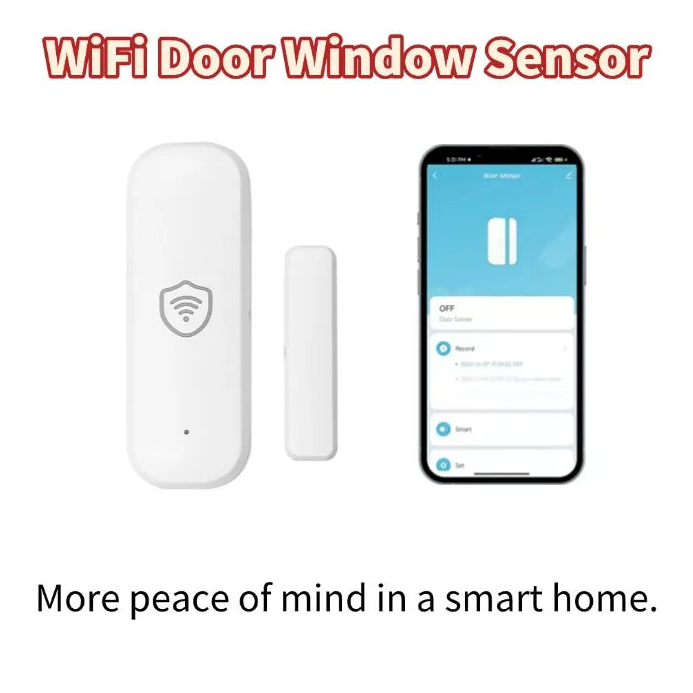 AiStealth™ Smart Door & Window Sensor (Wi-Fi, No Hub)